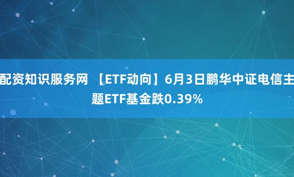配资知识服务网 【ETF动向】6月3日鹏华中证电信主题ETF基金跌0.39%