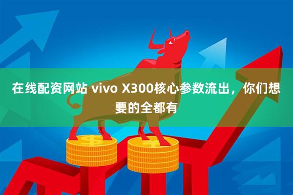 在线配资网站 vivo X300核心参数流出，你们想要的全都有